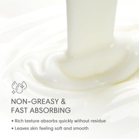 John's ingredients display with aloe and collagen highlighting soothing effects