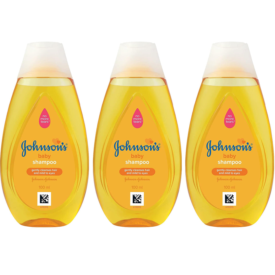 Johnson's front-facing 3-pack travel bottles showing compact, easy-packing convenience
