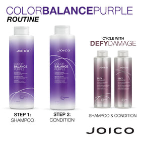 Joico before and after tones showing brass reduction benefit