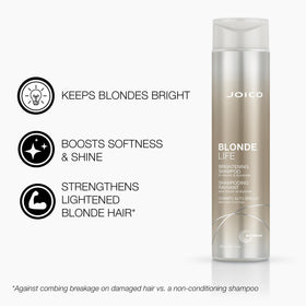 Joico conditioner open cap showing creamy texture for detangling
