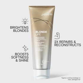 Joico creamy conditioner texture close-up showing nourishing, lightweight feel