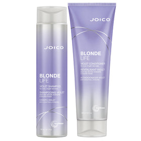 Joico Blonde Life front packaging showing duo and benefits