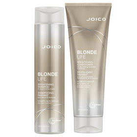 Joico front packaging showing both bottles and brightening benefits
