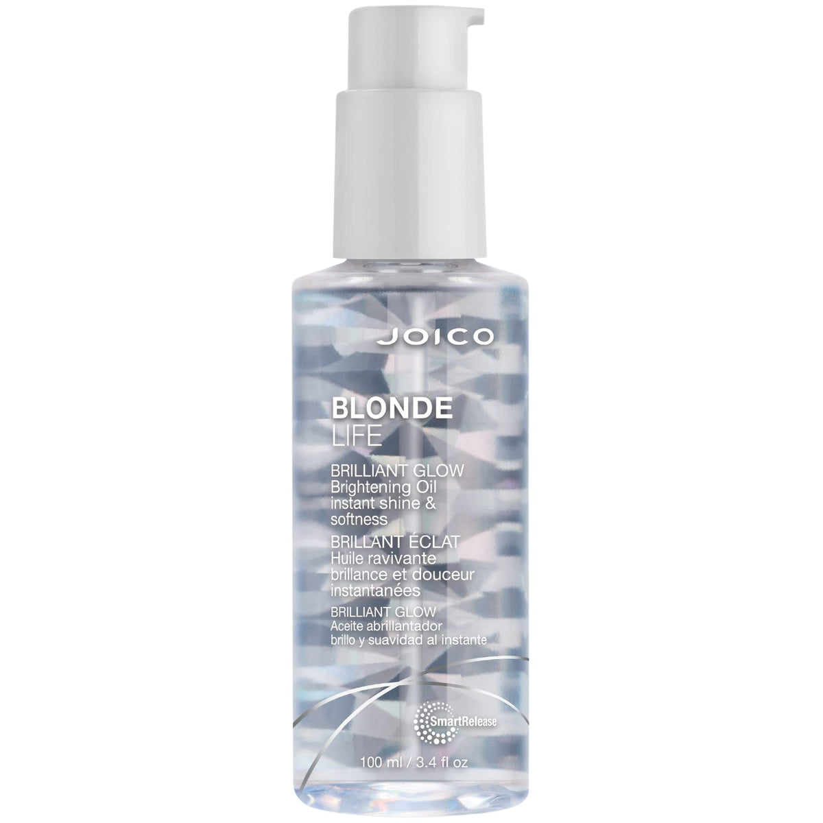 Joico bottle front packaging showing label and size with brightening benefit