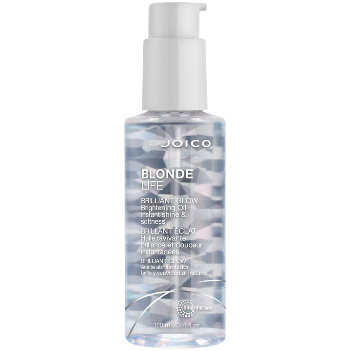 Joico bottle front packaging showing label and size with brightening benefit