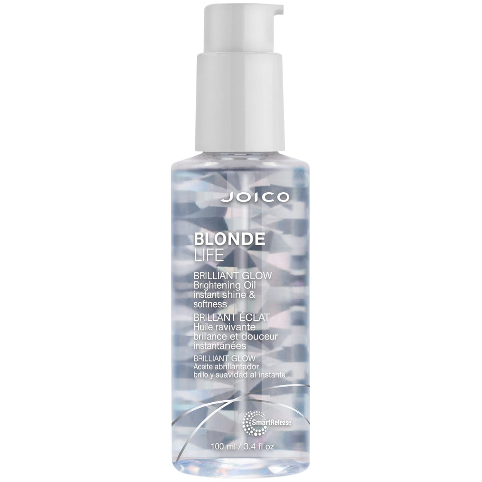 Joico bottle front packaging showing label and size with brightening benefit