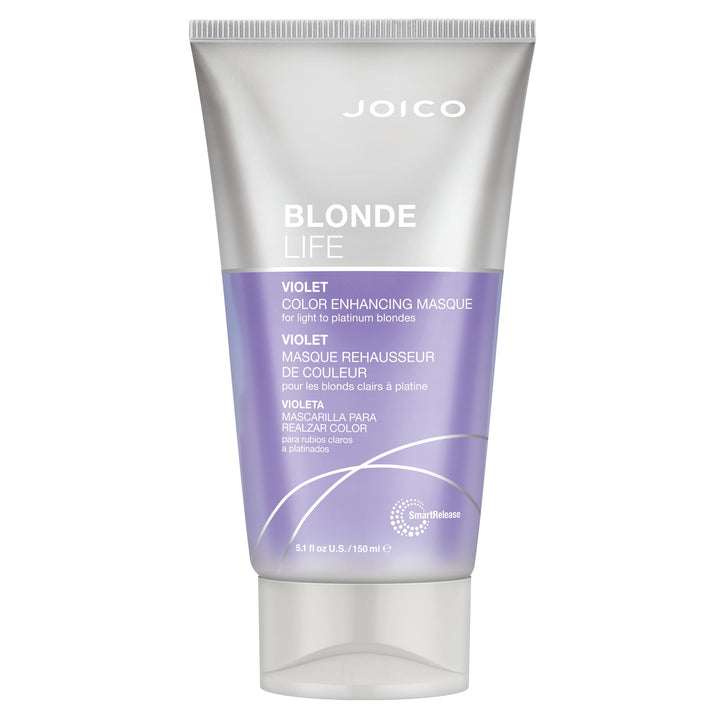 Joico jar front view showing product label and violet masque benefits