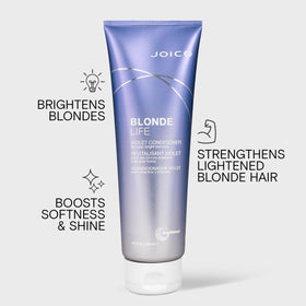 Joico conditioner creamy violet texture demonstrating toning action