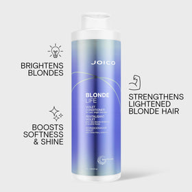 Joico bottle pump and label close-up showing ingredients and usage guidance for confident selection