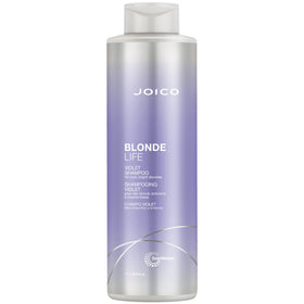 Joico front bottle showing label and purple shampoo for brand clarity and recognition