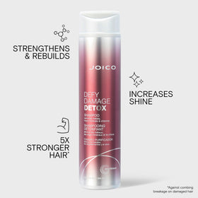 Joico bottle held in hand showing 10.1 fl oz size for scale and travel convenience