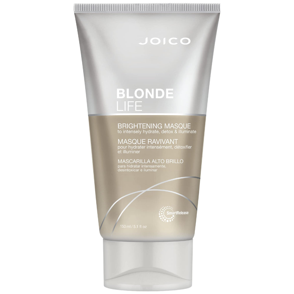 Joico brightening masque front packaging showing tube and branding, clear product identity