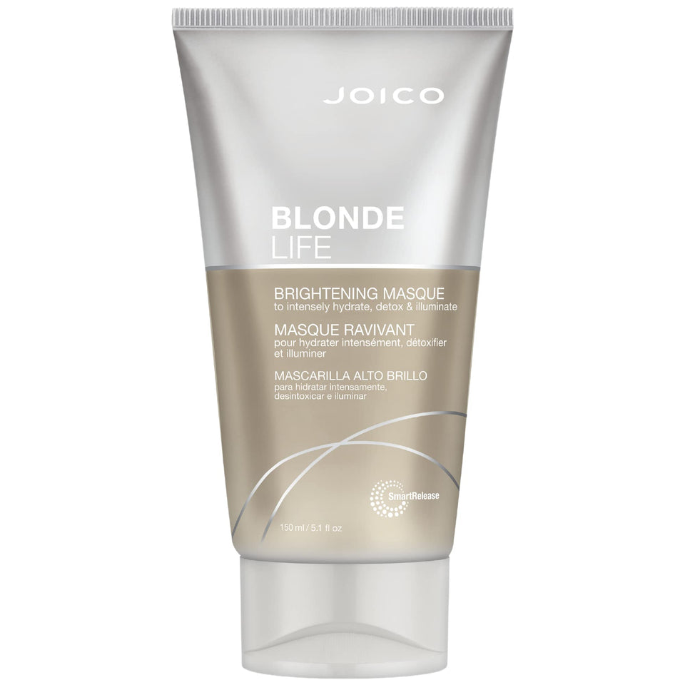 Joico brightening masque front packaging showing tube and branding, clear product identity