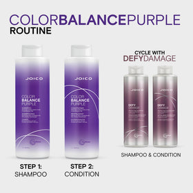 Label close-up of Joico shampoo revealing SmartRelease and ingredient benefits