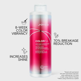 Joico bottle pump and label close-up highlighting ingredients and sulfate-free benefit