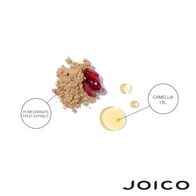 Joico conditioner in use on color-treated hair for smoothness benefit