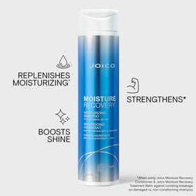 Joico shampoo texture close-up showing creamy lather for deep hydration