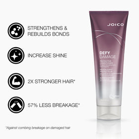 Joico bottle label closeup showing product name and usage benefits