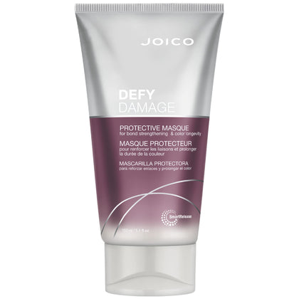 Joico product front shot showing packaging and protective masque benefits
