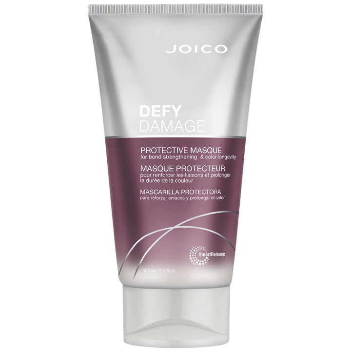 Joico product front shot showing packaging and protective masque benefits