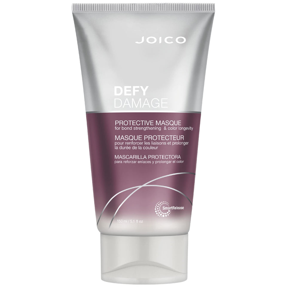Joico product front shot showing packaging and protective masque benefits