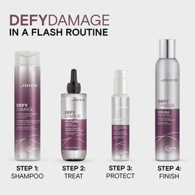 Joico lifestyle bathroom shelf with bottle showing salon-quality treatment at home