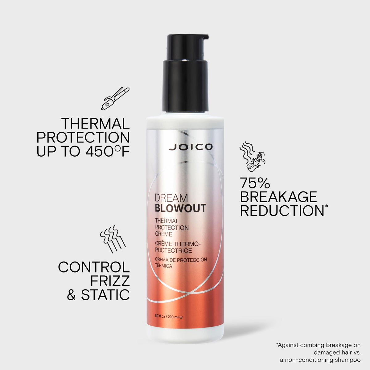 Joico creamy texture close-up showing smooth, lightweight consistency