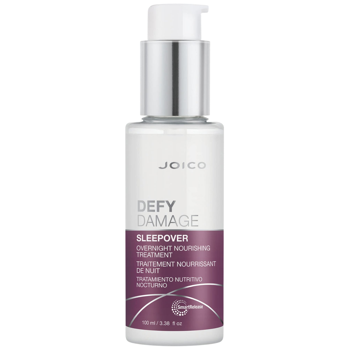 Joico front packaging and bottle showing product and benefit of overnight nourishment