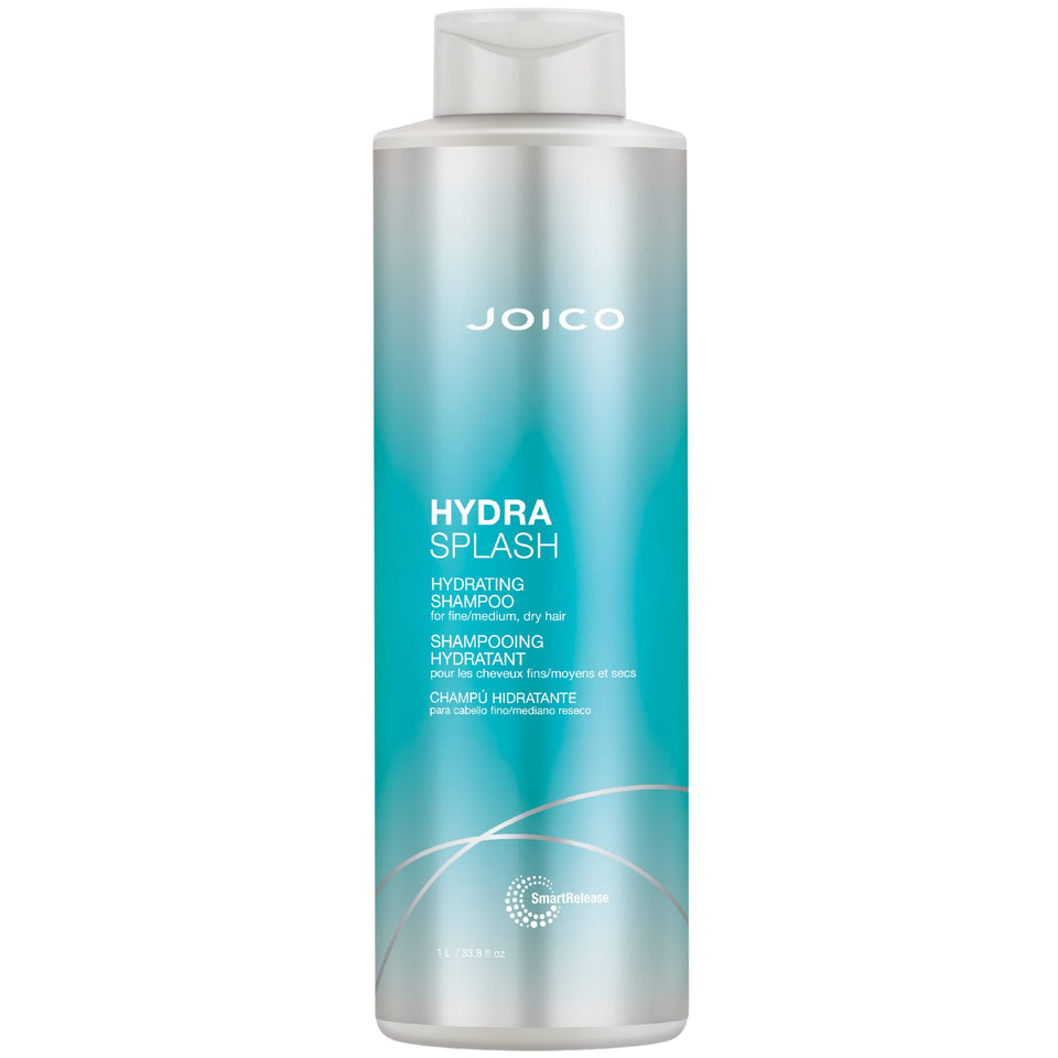 Joico front bottle showing HydraSplash label and generous 33.8 oz size benefit