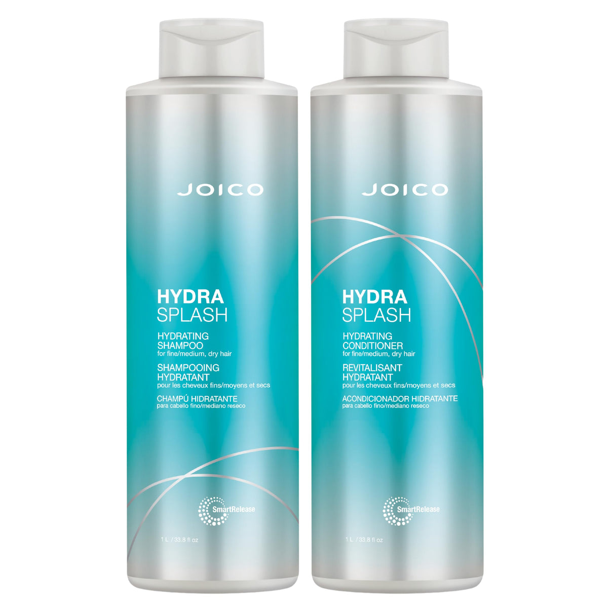 Joico front packaging showing both hydrasplash bottles adds value