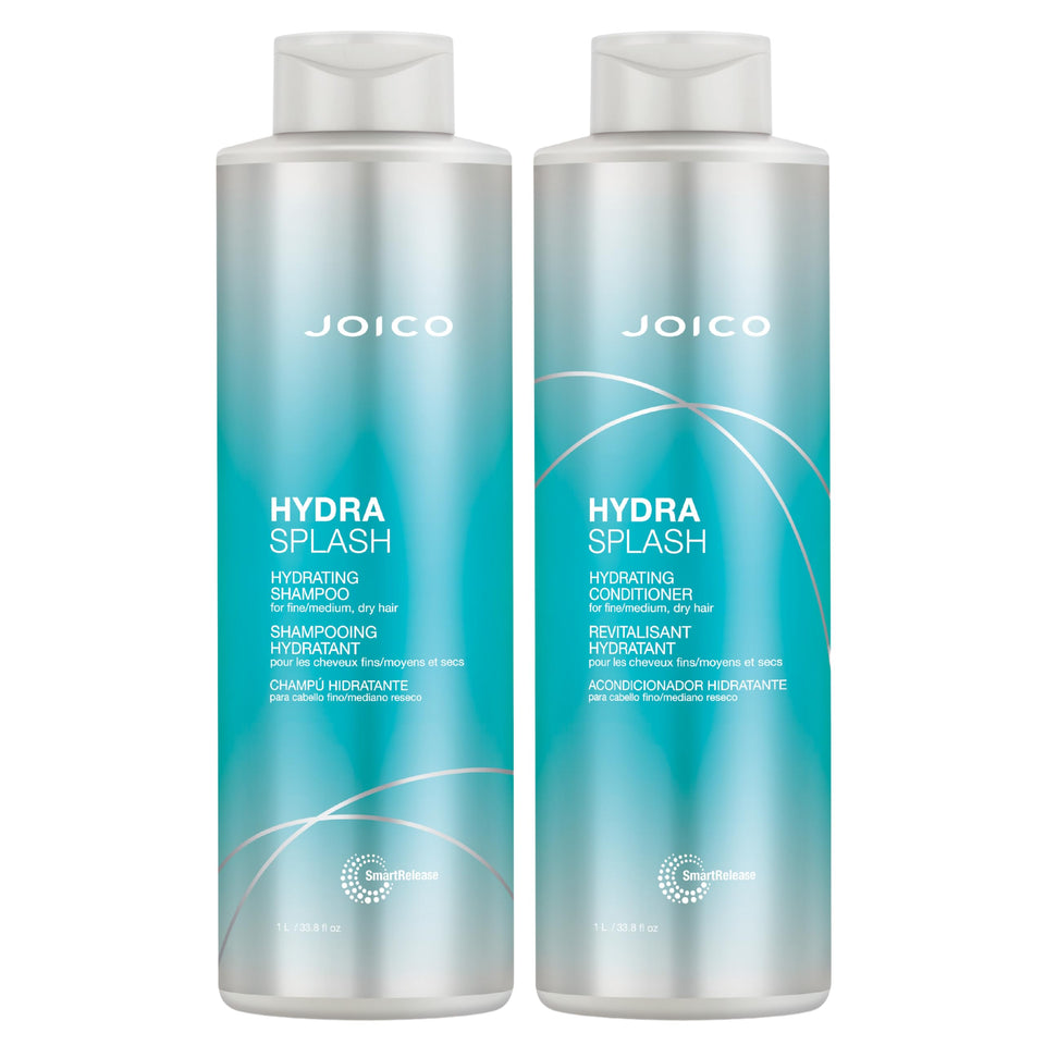 Joico front packaging showing both hydrasplash bottles adds value
