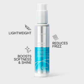 Joico mist on hair demonstrating lightweight texture and instant hydration