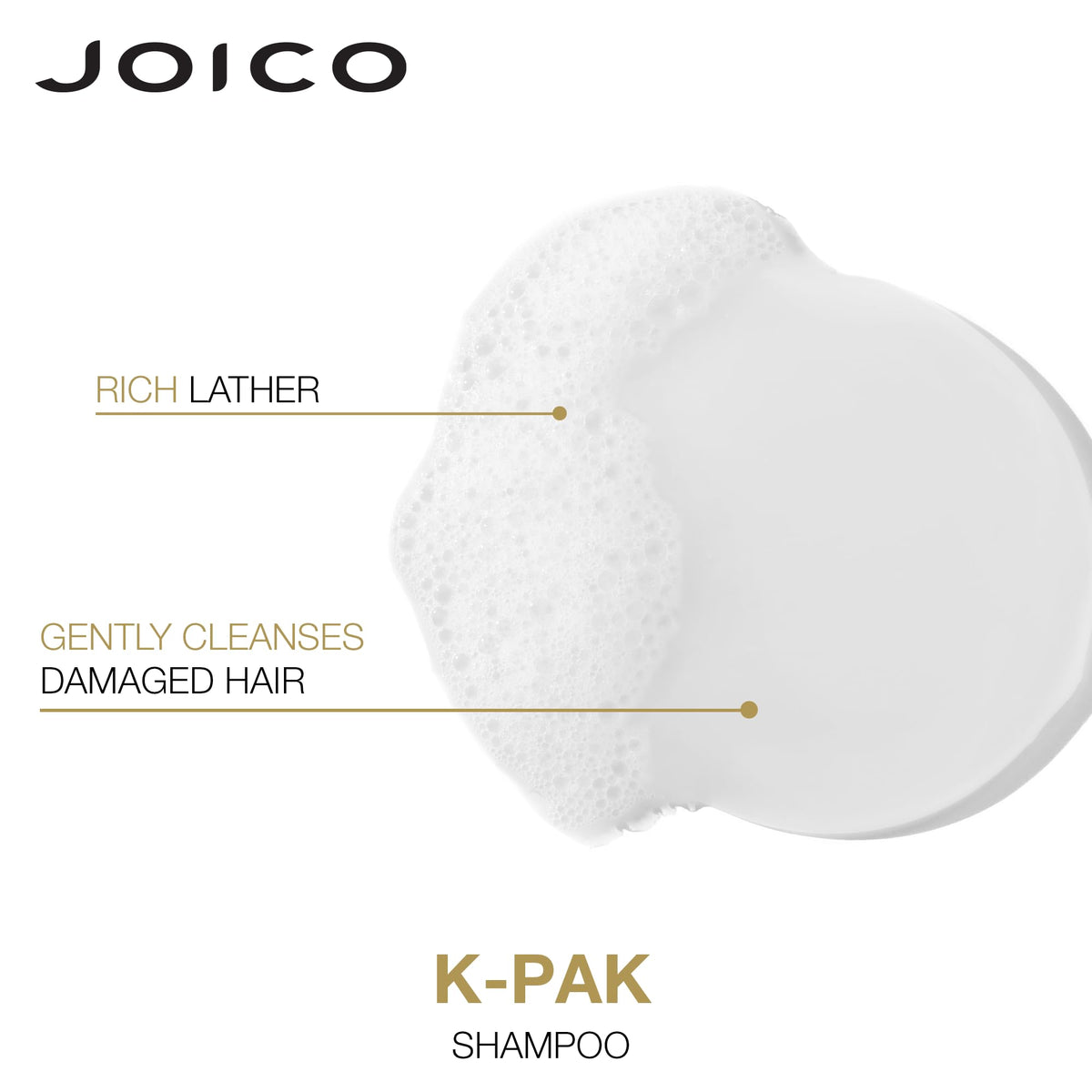 joico in use shower application with hands lathering hair