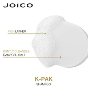 joico in use shower application with hands lathering hair