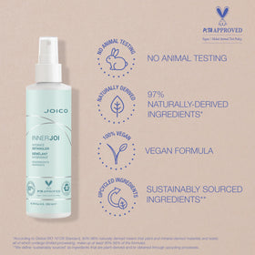 joico innerjoi ingredient apple extract bottle, upcycled apple hydration benefit