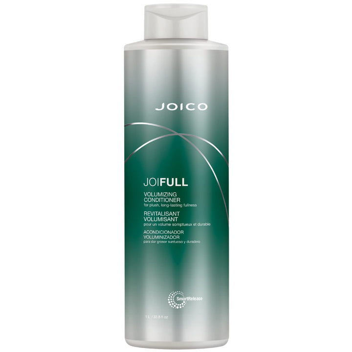 Joico JoiFULL front bottle showing label and size for clear identification and benefit