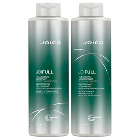 Joico front packaging showing both JoiFULL bottles and product benefit