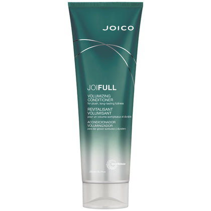 Joico JoiFULL front bottle view showing volumizing conditioner benefits