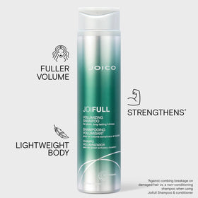 Joico pump and cap close detail for easy dispensing and control