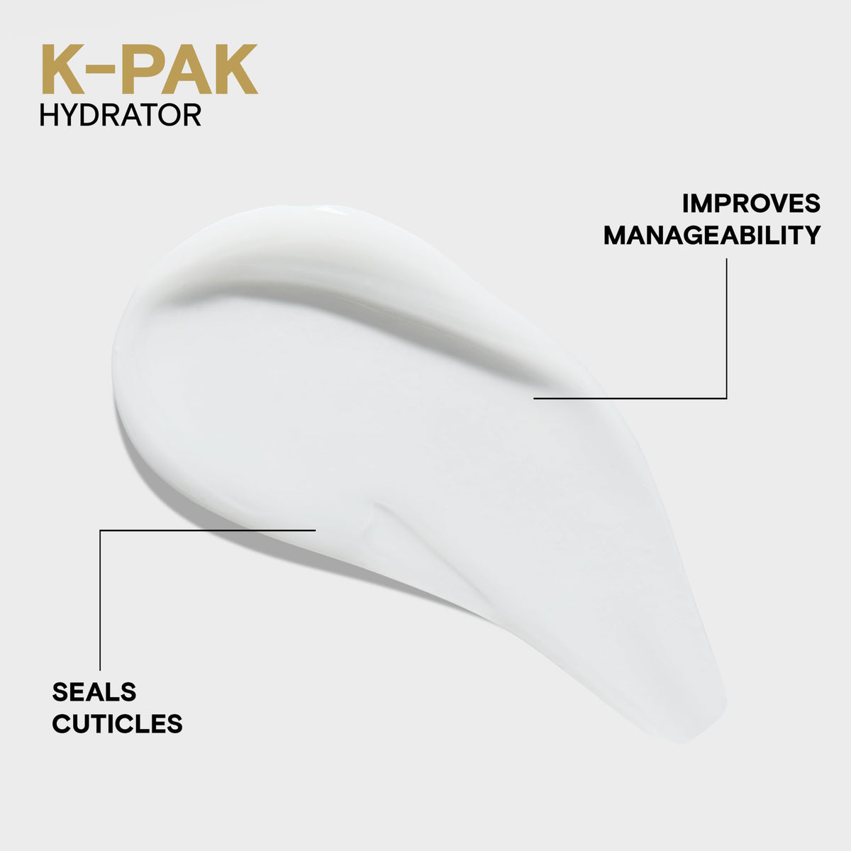 Joico K-PAK before and after comparison showing reduced frizz and added shine benefit