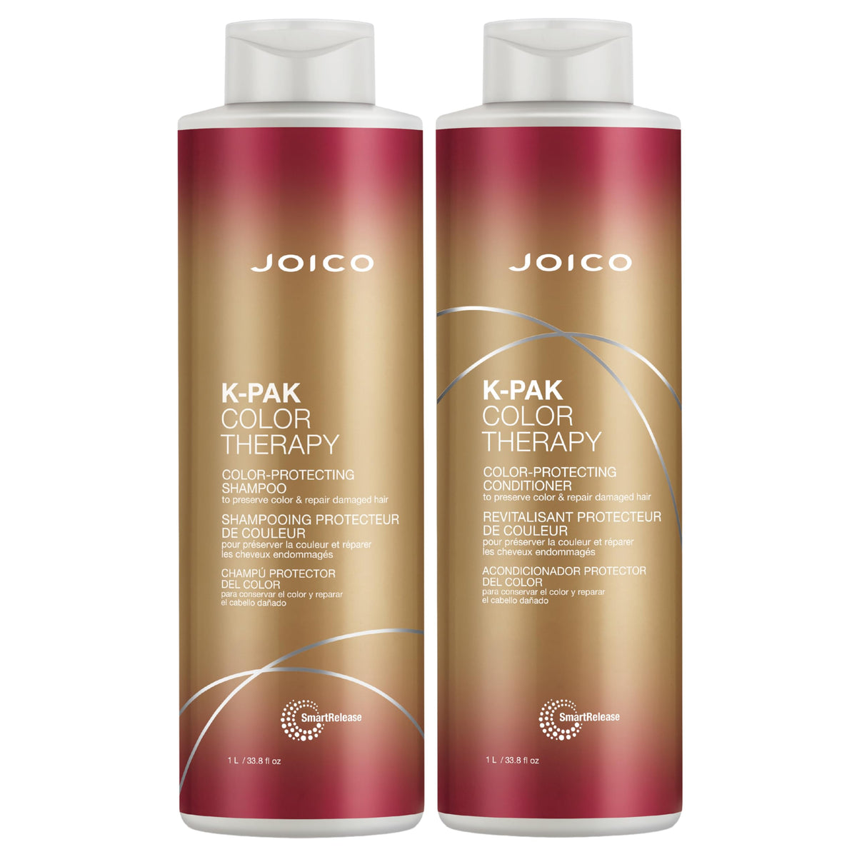 Joico K-PAK duo front packaging shows two bottles for reliable color care and convenience