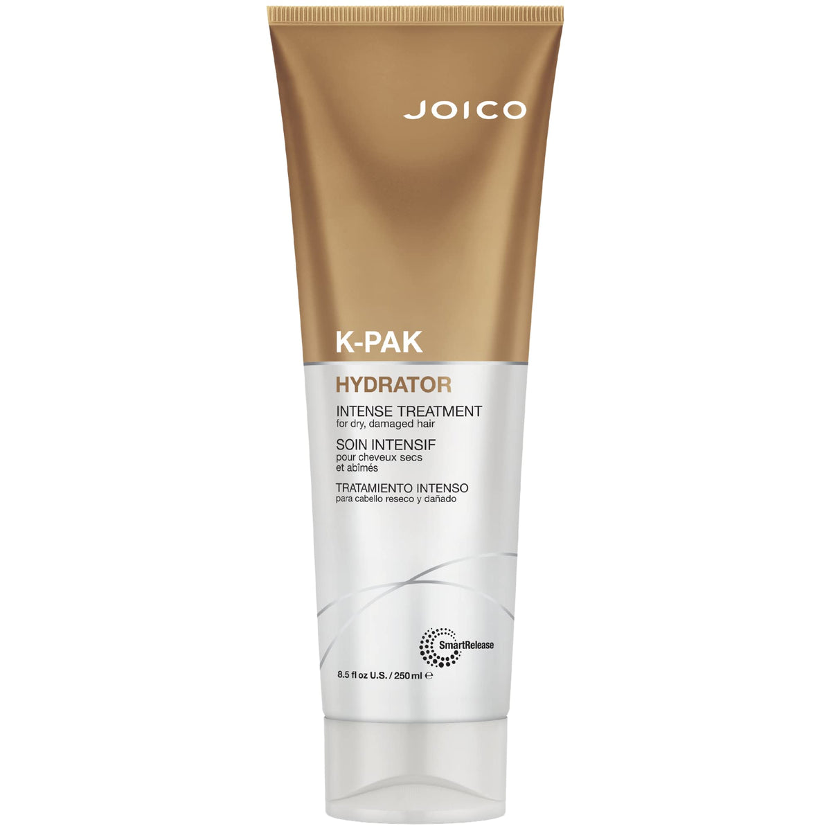 Joico K-PAK front packaging showing product and size, highlights intense hydration benefit