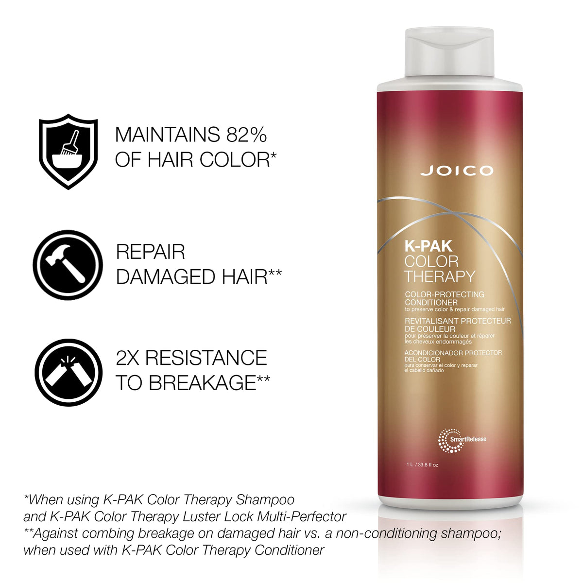 Lather from Joico K-PAK shampoo in hand demonstrating gentle cleansing and rich foam