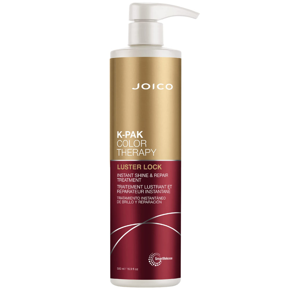 Joico bottle front packaging showing product and glossy finish benefit