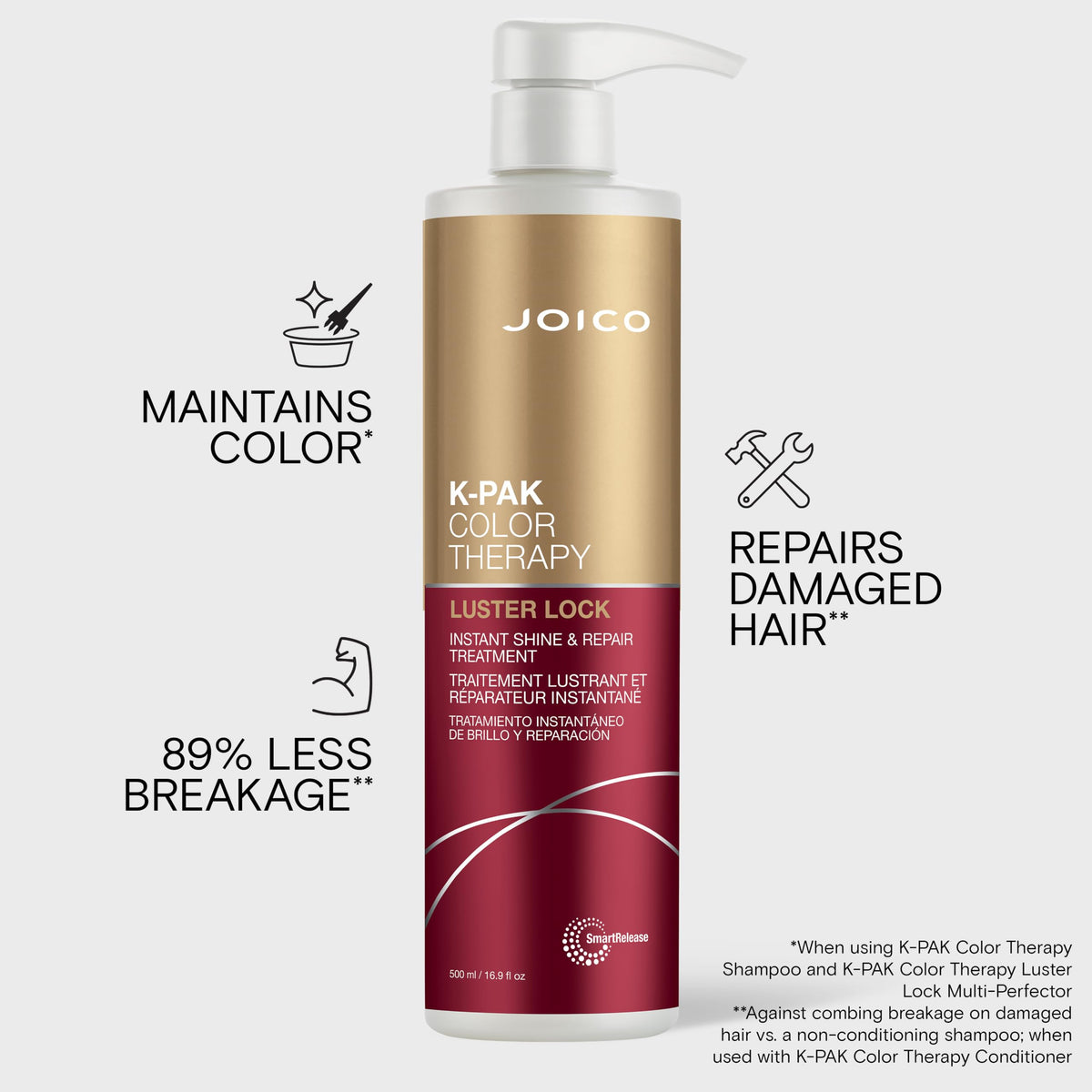 Joico cream texture on hand showing rich formula for deep nourishment
