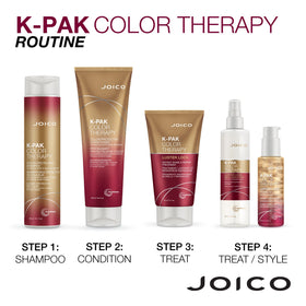 Joico K-pak dispensing droplet from bottle showing easy application
