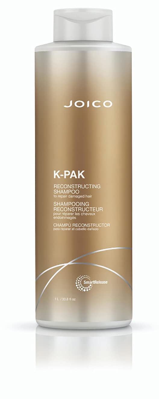 Joico K-PAK shampoo pump closeup highlighting easy dispensing and control