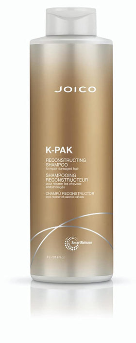 Joico K-PAK shampoo pump closeup highlighting easy dispensing and control