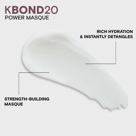 Joico KBOND20 before and after hair strands comparison showing improved strength