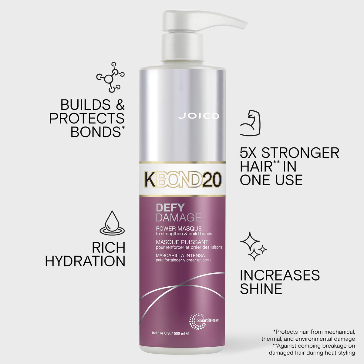Joico KBOND20 masque texture close-up showing creamy consistency for deep hydration